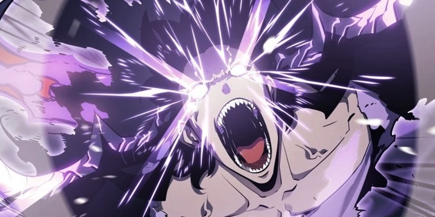 Jinwoo utilise la peur du dragon contre l'armée d'Antarès lors d'un leveling solo