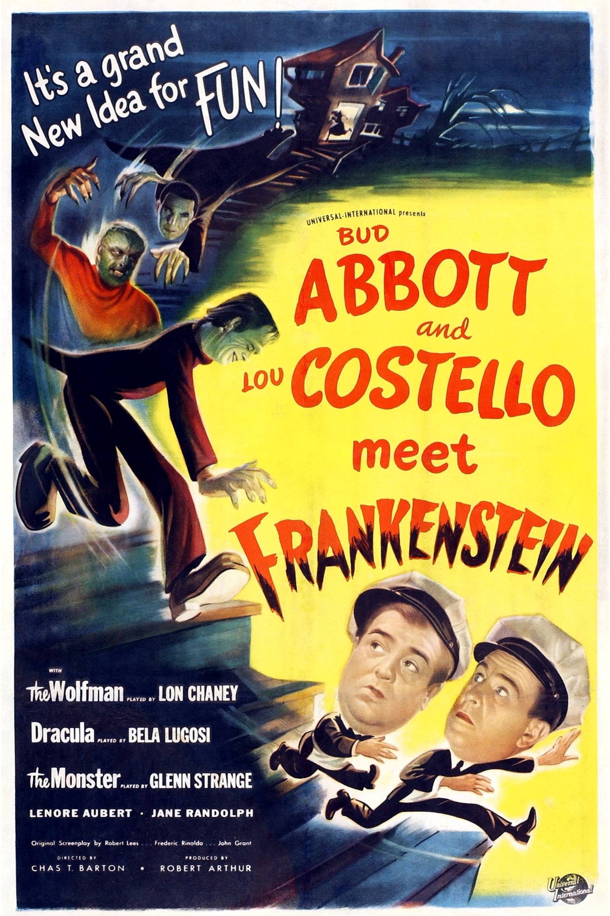 Abbott et Costello rencontrent Frankenstein (1948) - Affiche - Lon Chaney & Bela Lucosi & Glenn Strange