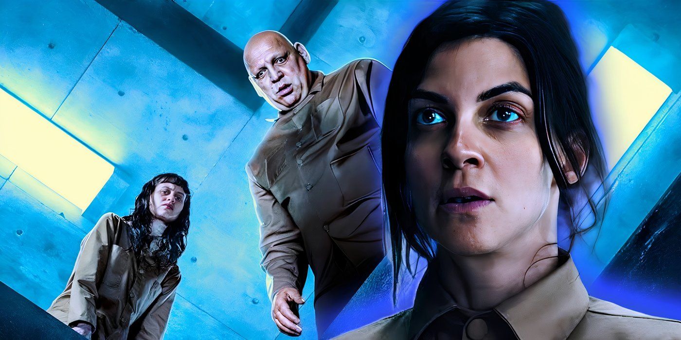 Milena Smit dans le rôle de Perempuan, Hovik Keuchkerian dans le rôle de Zamiatin et Natalia Tena dans The Platform 2