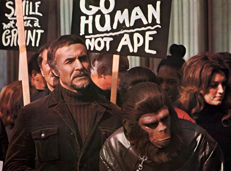 Kino. Eroberung Vom Planet Der Affen, (Conquest of the Planet of the Apes) USA, 1972, Regie: J. Lee ...